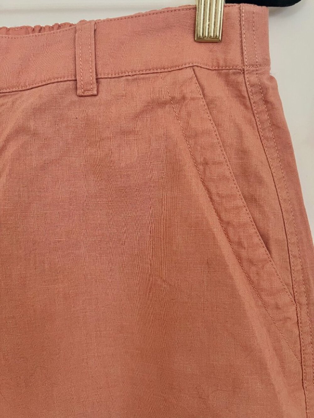 Uniqlo Pink Cropped Wide-Leg Pants - Picture 7 of 10